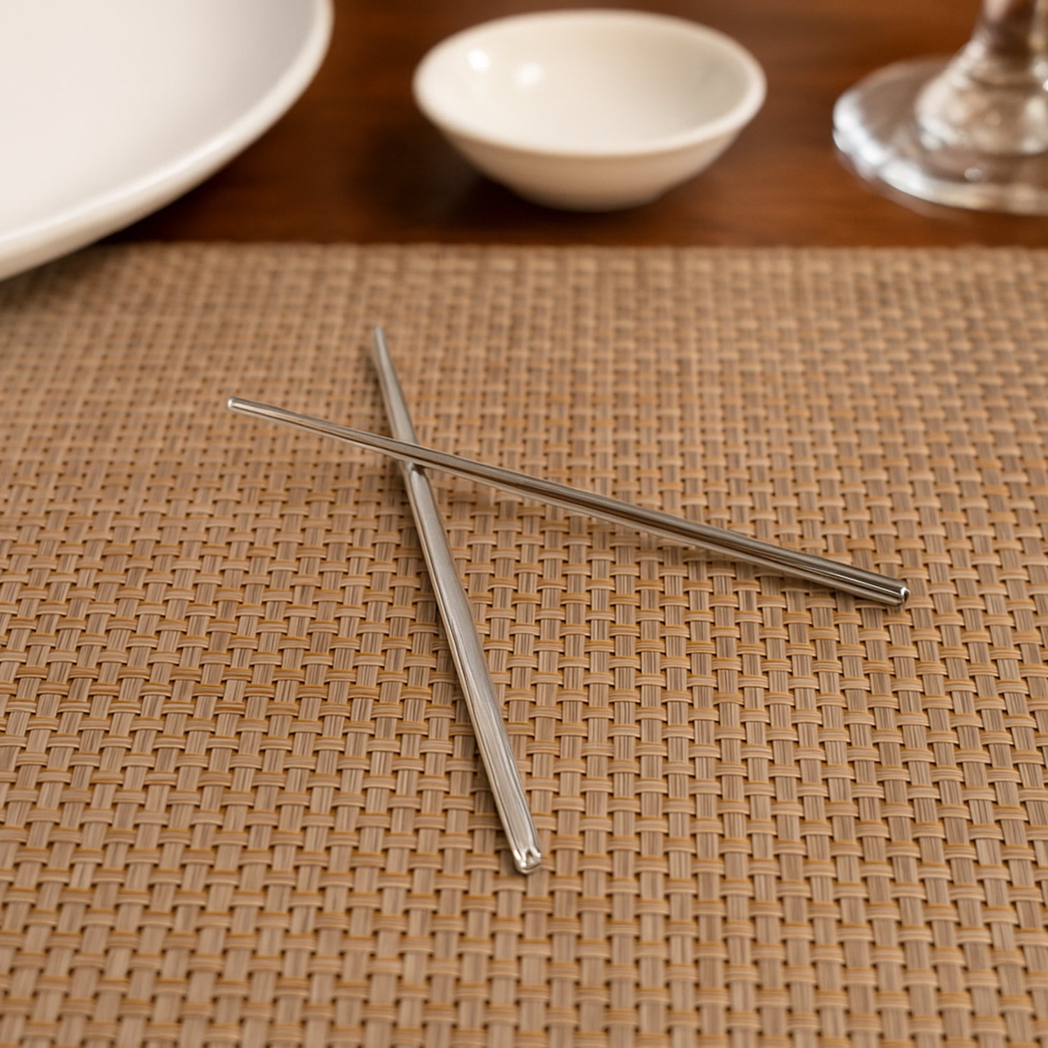 Premium Stainless Steel Reusable Chopsticks (2 Pc) Premium Stainless Steel Reusable Chopsticks (2 Pc)